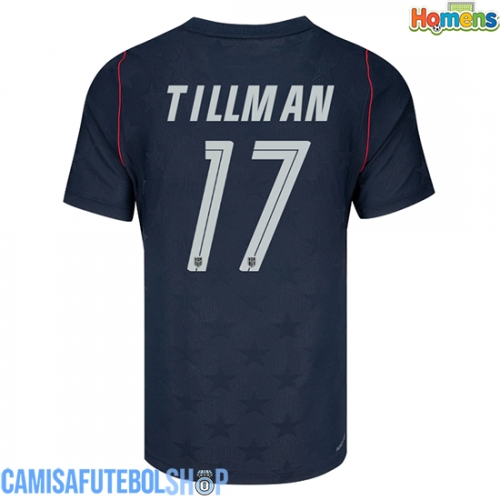 Camisa de time de futebol Estados Unidos Malik Tillman #17 Replicas 2º Equipamento Mundo 2026 Manga Curta